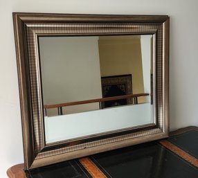 Very Recent Silver Reflective Frame Hanging Mirror ~ 36 X 30