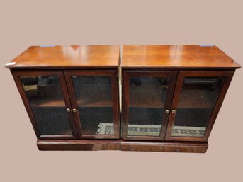 The Bombay Company 1996 Pair Of Bookcases/Entertainment Centers