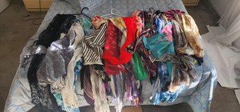 What You See Is What You Get #8 ~ Bed Full Of Scarves ~ Silk Scarves