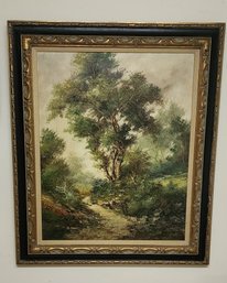 Original Oil On Canvas Signed Landscape Painting ~ Doretti ~ 1960s