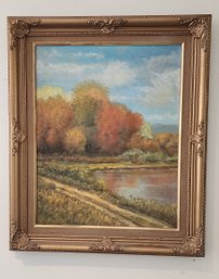 Original Oil On Canvas Framed Painting Signed R Redmond ~ 1960s