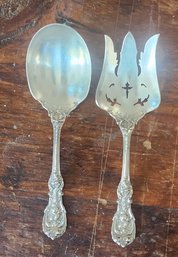 2pc Antique Sterling Silver Reed & Barton Francis I Service Pieces ~ Pre 1928 ~ 9.7TOz