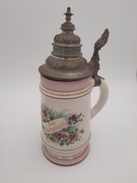 Antique German LITHOPHANE Beer Stein