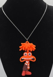 Anxiety Character Pendant Necklace With Stainless Steel Chain