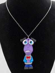 Fear Character Pendant Necklace With Stainless Steel Chain