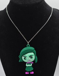 Disgust Character Pendant Necklace With Stainless Steel