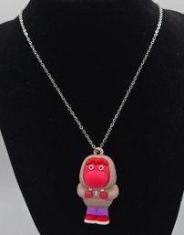 Embarrassment Character Pendant Necklace With Stainless Steel Chain