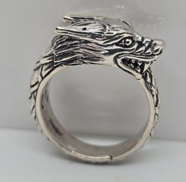 Bali, Dragon Ring In Sterling