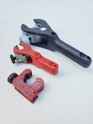 Three Ratch Cut Pipe Cutters Including Snap On