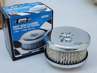 New Mr. Gasket Co 4 Inch Deep Dish Air Cleaner #4354