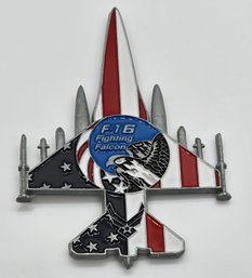 F-16 Fighter Jet Challenge Coin