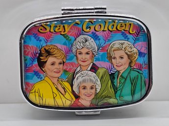 Golden Girls Mirrored Compact Pill Case