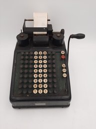 Antique Burroughs Adding Machine In Working Condition