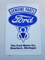 Ford V8 Metal Wall Sign