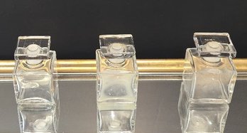 Set Of 3 Vintage Perfume / Vanity Bottles