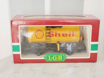 LGB Lehmann Gross Bahn 4040S SHELL G Scale Oil Tanker Train Car In Original Box