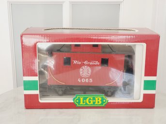 LGB Lehmann Gross Bahn 4065 G Scale Red Caboose Train Car - In Original Box