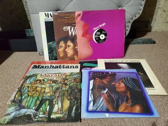 Lot Vintage Vinyl Record LPs-the Manhattans, Tower Of Power, Peaches & Herb, Marvin Gaye, Lakeside & More