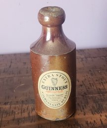 Vintage Stoneware Guinness Sty. James Gate ~ Dublin Beer Bottle, C1930s