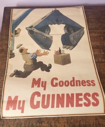 Vintage Guinness Paper Advertising Poster 'My Goodness My Guinness' #3 Copyrighted 1938 John Gilroy