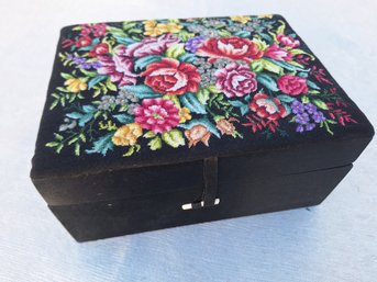 Needlepoint Jewelry Box