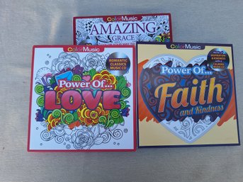 UNIQUE COLORING BOOKS WITH ACCOMPANYING MUSIC CD ( SETS)