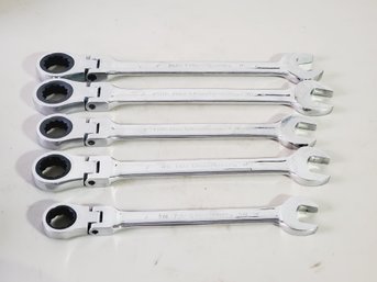 GEAR WRENCH Flex Head Combination Five Piece Wrench Set