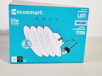 EcoSmart 6 In. Soft White Integrated LED Recessed Trim - New But Only 3 In Box