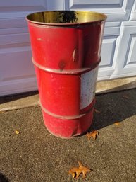 30 Gallon Metal Barrel