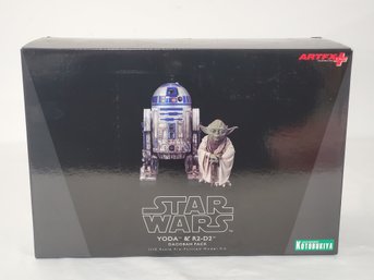 Kotobukiya Artfx Japan Star Wars Yoda & R2 D2 Dagobah Pack 1/10th Scale Pre Painted Model Snap Kit