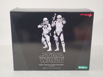 Kotobukiya Artfx Japan Star Wars First Order Stormtroopers Two Pack 1/10th Scale Pre Painted Model Kit