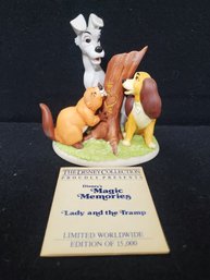 1984 The Disney Collection Disney's Magic Memories Lady And The Tramp Limited Edition Numbered Figurine