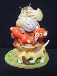 1985 The Disney Collection Disney's Magic Memories The Fox And The Hound Limited Edition Numbered Figurine