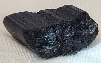 104 Ct Natural Black Faceted Raw Tourmaline Crystal