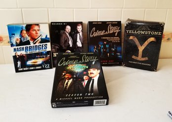 DVD Series Box Sets: Yellowstone, Crime Story Seasons 1-2, NYPD Blue & Nash Bridges