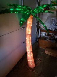 Lighted Holiday Decorative Palm Tree