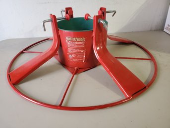 Santa's Solution Ultimate Red Metal Christmas Tree Stand