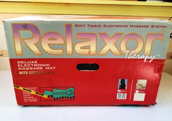 Relaxation Therapy Delux Electronic Massage Pad With Soothing Heat - Original Box & Packaging