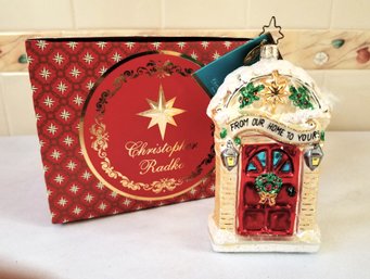 Retired Christopher Radko 'Georgian Greetings' Decorative European Glass Ornament - Original  Box