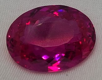 Extraordinary 50 Ct Tested Oval Pink Ruby ~ 24.82mm X 18.37mm X 9.65mm