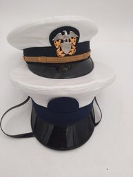 Lot Of 2 Navy Dress Caps