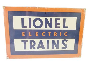 Ande Rooney Porcelain Lionel Trains Advertising Wall Sign