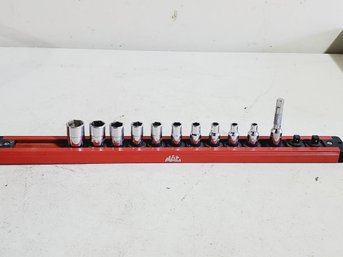 SNAP ON Tools USA 1/2' SAE Flank Drive Shallow Socket 11 Piece Set 1/4' Drive 6 Pt USA