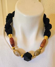 Chunky Agate Collar Necklace