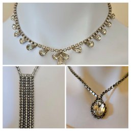 1940s Style Rhinestone Necklaces