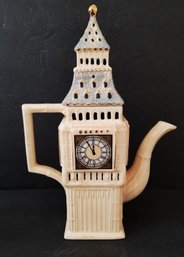 Vintage Hand Painted Big Ben Tea Pot Kensington Potteries England