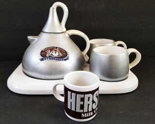 Hershey's Kisses 100th Anniversary Hot Cocoa Serving Set 2007 With Tray