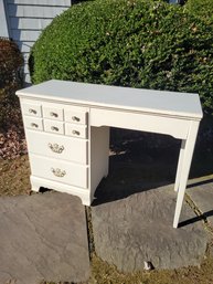 Solid Wood Bedroom Desk.  Look At Those Rosettes!