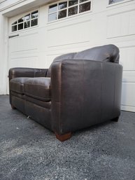 Espresso Leather Loveseat. ( Couch, Sofa) Matches The Other Couch In This Sale