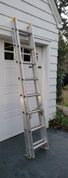 Werner 16' Aluminum Ladder In Terrific Condition. Just In Time For Holiday Lights